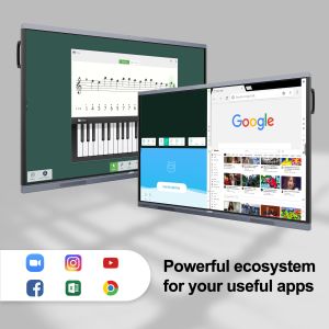 Android 11 Interactive Flat Panel Display 20 Points Touch For Conference