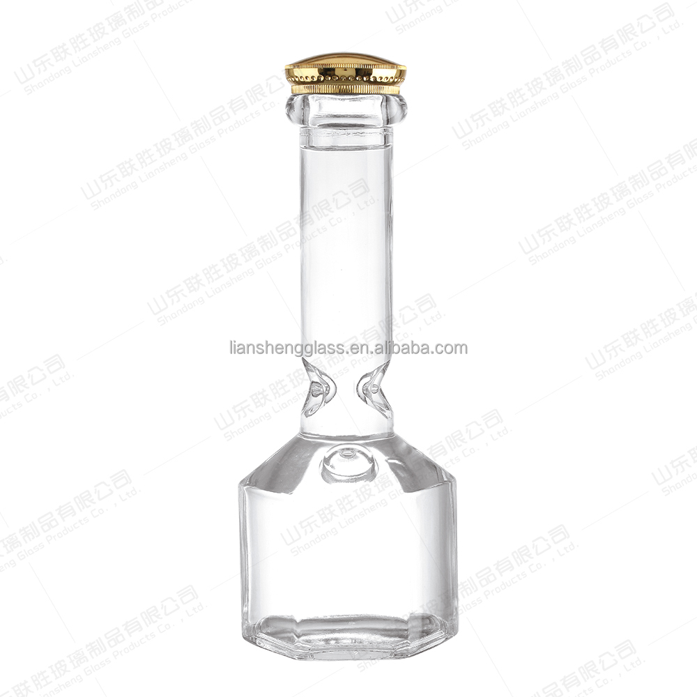 Rubber Stopper Sealing Type Glass Bottle 750 ml for Brandy Shape Wine