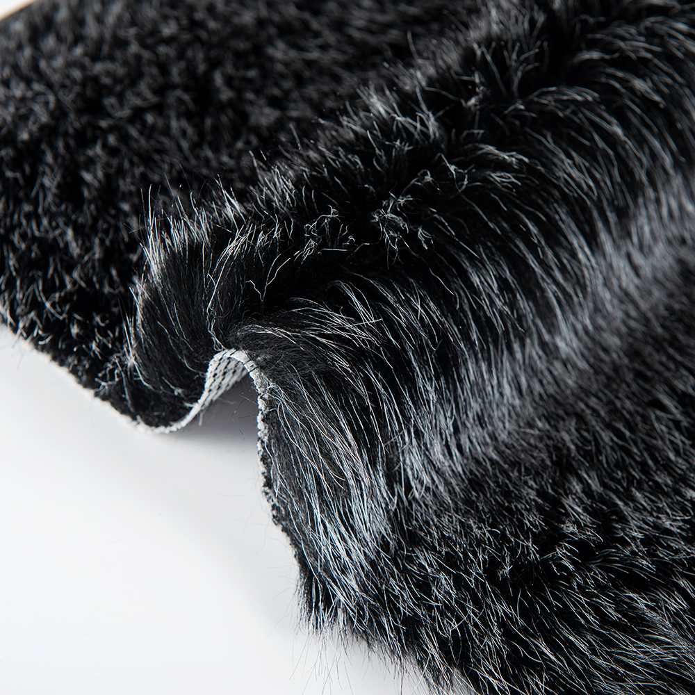 Long Pile Faux Fur Fabric For Garment Customization with 100% Arcylic Plush Material