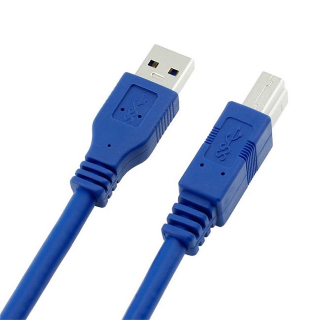 PVC 1 Meter Usb 3.0 Printer Cable 5Gbp s Usb 3 Data Transfer Cable