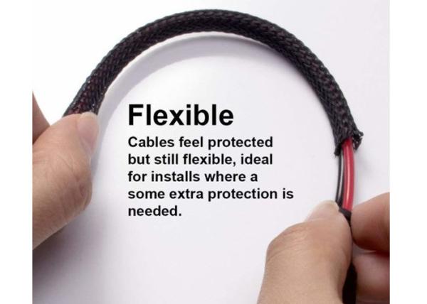 Hose Cable Harness Protection Braided Wire Sleeve , Pet Braided Sleeving UL