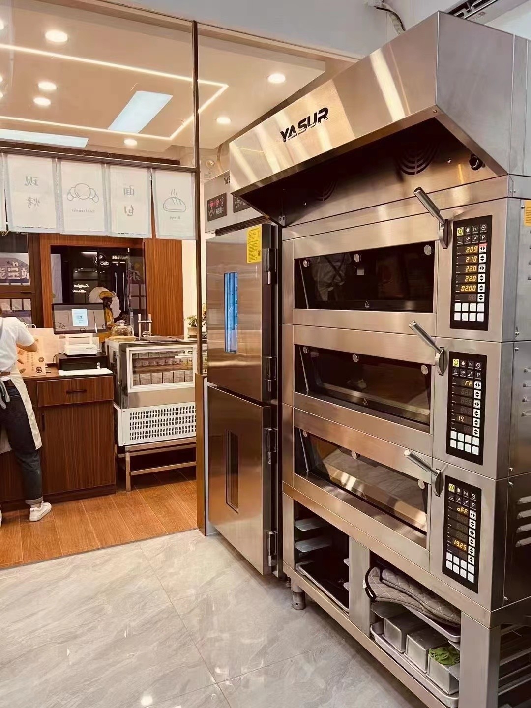 11kw Small Bakery Deck Oven European 6 Tray 3 Deck Pizza Oven 40X60cm