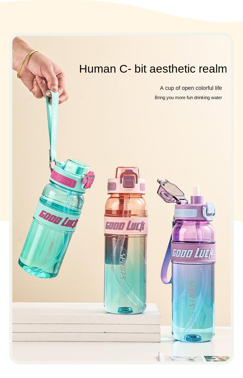 Lightweight 650ml 850ml Large Capacity Custom Plastic Water Bottles With Logo Fitness Portable Water Bottle For Travel Sealed And Leak Proof