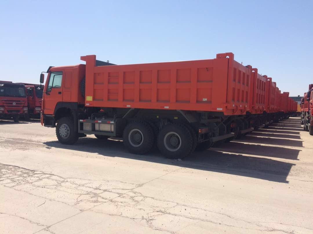 Professional Heavy Duty Dump Truck ZF8098 GERMANY Steering Two Sleepers Sinotruck Howo