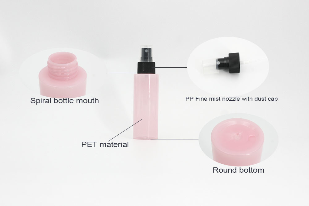 Pink 146mm 3.4oz Squeeze Spray Bottle