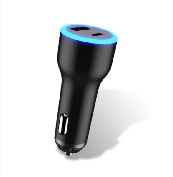 Supports USB-C PD 65W (20V/3.25A) laptop fast charging+USB-A QC 18W, ABS+PC
