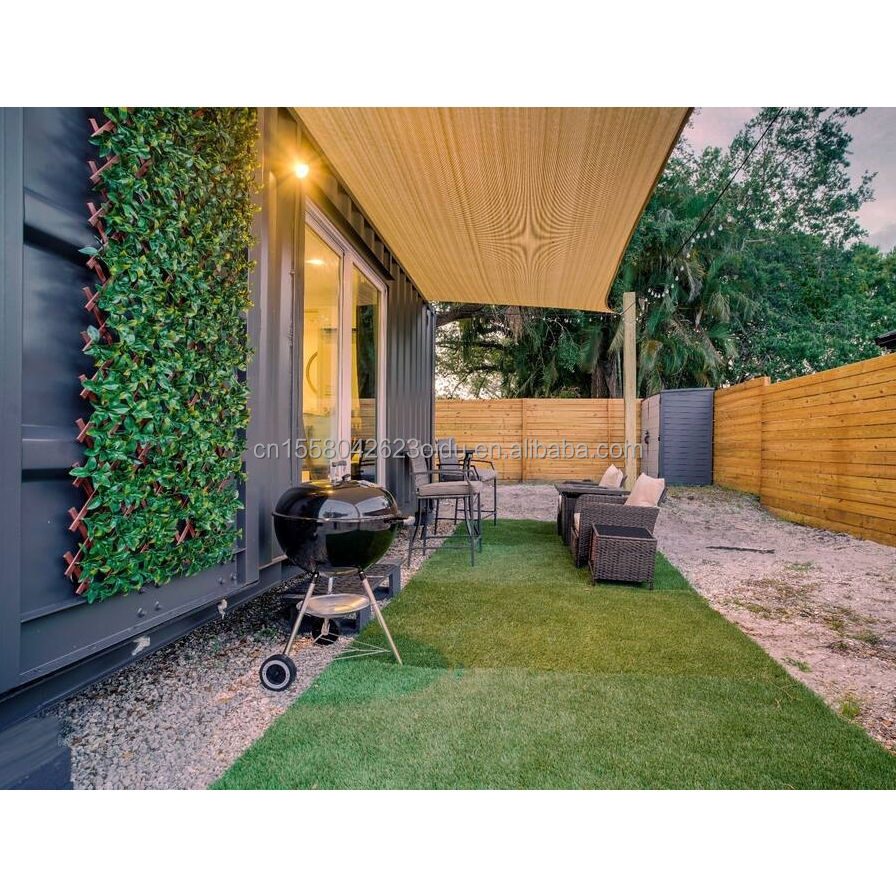 Galvanized Steel Square Tubes Modified Prefabricated Shipping Container House for Forest Vacation Cabin Office or Villa