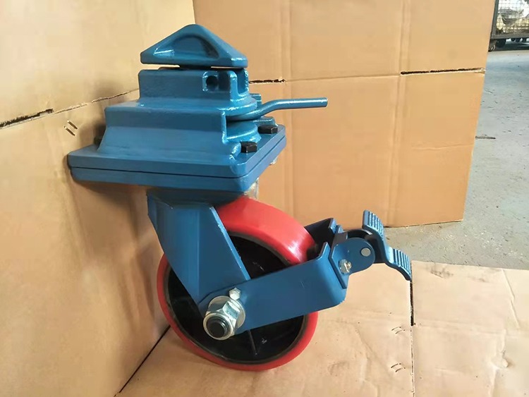 Sturdy and Durable Heavy Duty Molded Rubber Tire Casters for Moving Shipping Container H x L 550 X 500MM
