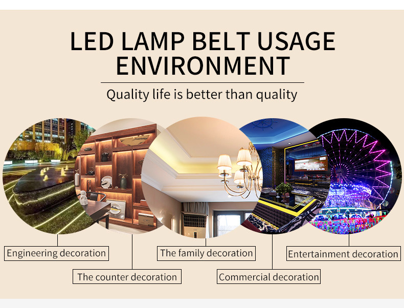 11.5W RGBWCopper White SMD 5050 LED Strip Light 290-310lm with doulbe PCB