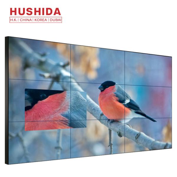 Slim 3x3 DID Lcd Video Wall Digital Signage Screen For Advertising Player Totem