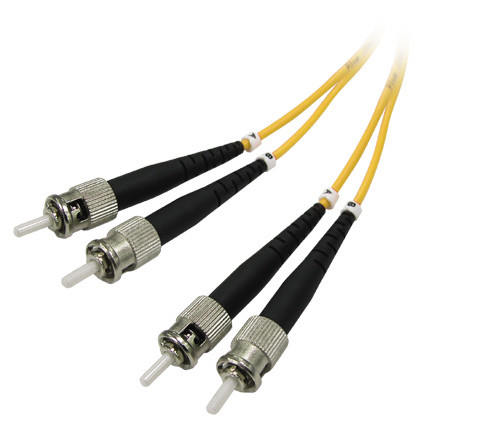 Multimedia Usage ST to ST Duplex Singlemode Fiber Optic Patch Cord in 2.0 mm PVC