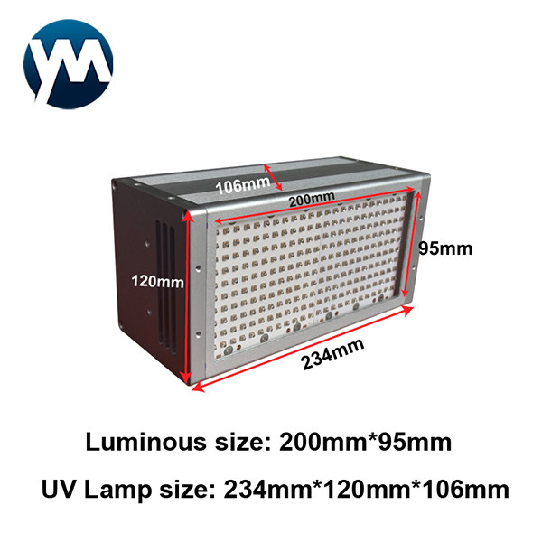 365nm 385nm 395nm 405nm 600W High Power UV LED Lamp for Air Cooling Curing
