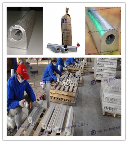 High Potential HP AZ63 Magnesium Sacrificial Anode Cathodic Protection ASTM