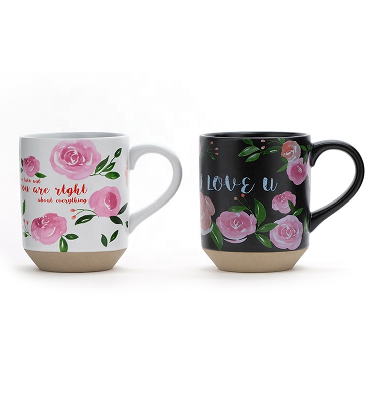 12oz Stoneware Mother Ceramic Coffee Mugs Gift Set Valentine'S Day Ceramics 12x8.2x10CM