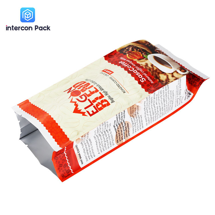 29.85x5.12 Inch Custom Resealable Plastic Bags Eight Sides Sealed For Snacks Foods Nuts