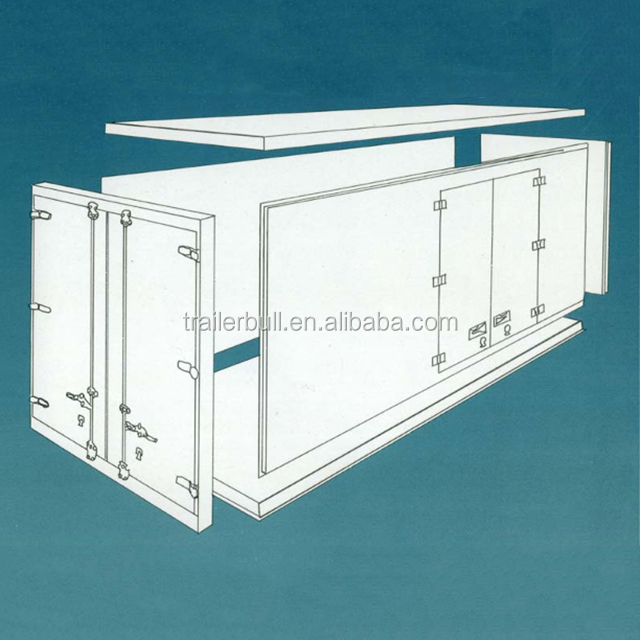 FRP-XPS Special Transportation Refrigeration Truck Box Body For Health Outdoor Cold Rooms