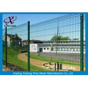 Galvanized Wire Welded To Wire Mesh Fence Panel With 3D Fold For School