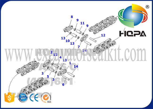 20Y-32-00013 20Y-32-00014 Track Link Komatsu PC200 PC150LC PC180LC PC210 PC228US