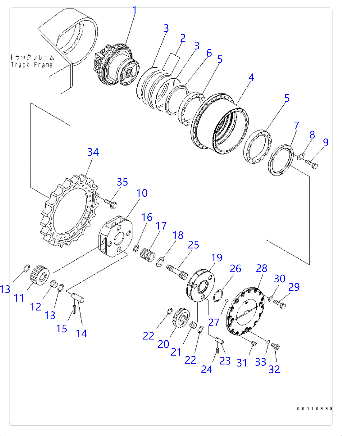 PC450-7 PC400-8 Excavator Hydraulic Travel Motor For PC400-7 Final Drive