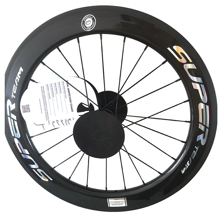 Black 451 Glossy 3K Rim Brake Ceramic Bearing Hub Blade Spokes Superteam Carbon Wheelset