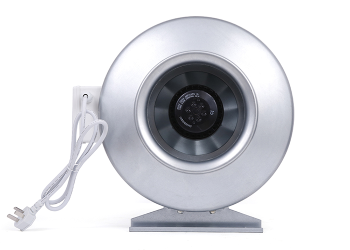 High CFM Quiet Inline Exhaust Fan  Hydroponic Grow Room Ventilation Support