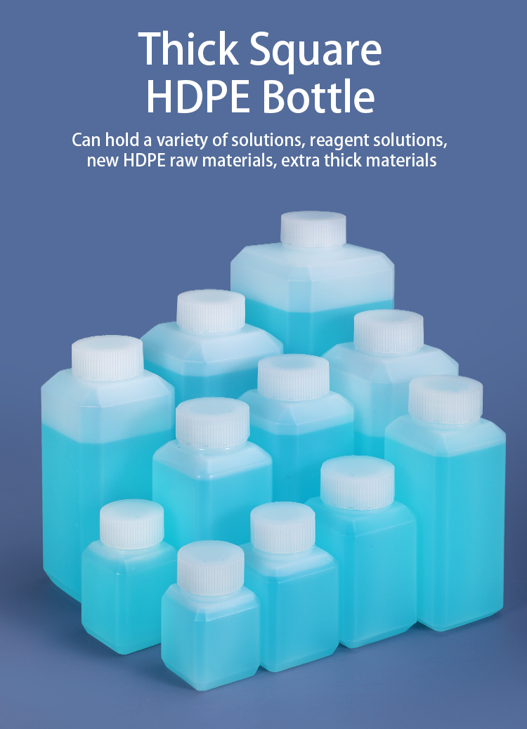 500ml Translucent Medicine Polylab HDPE Reagent Bottle Small Mouth