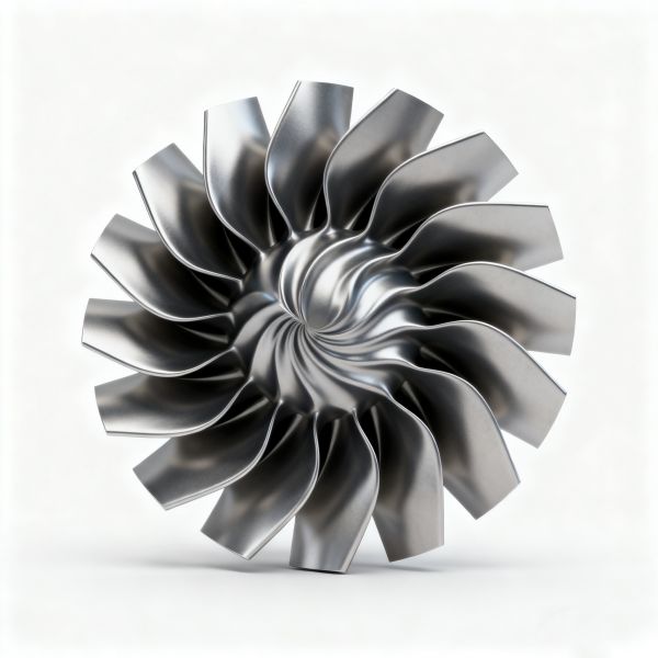 Precision CNC machining China aerospace engine titanium alloy blade custom