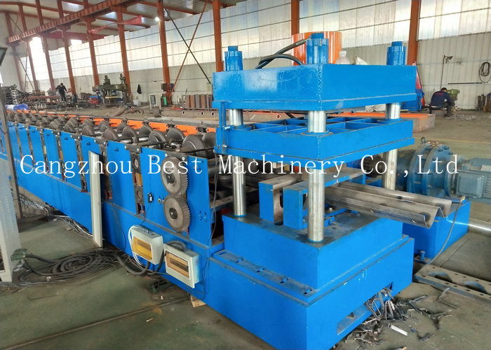 Hydraulic Highway Guardrail Roll Forming Machine Steel Iron 2&3 Waves Crash Barrier