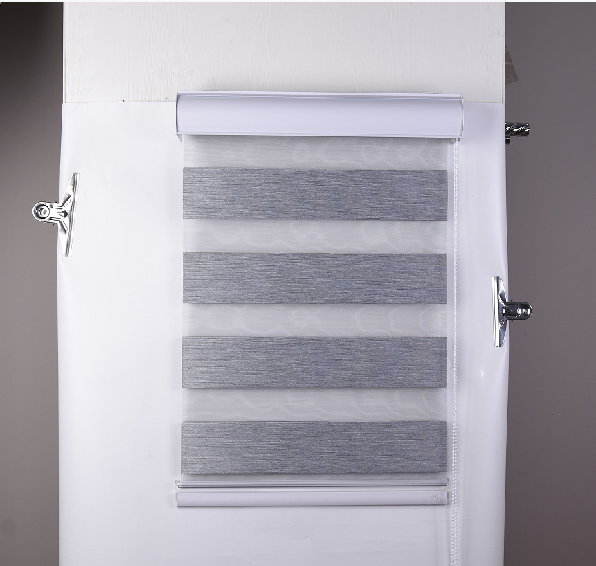 Motorized Polyester Zebra Blind Curtain Waterproof For Home Office