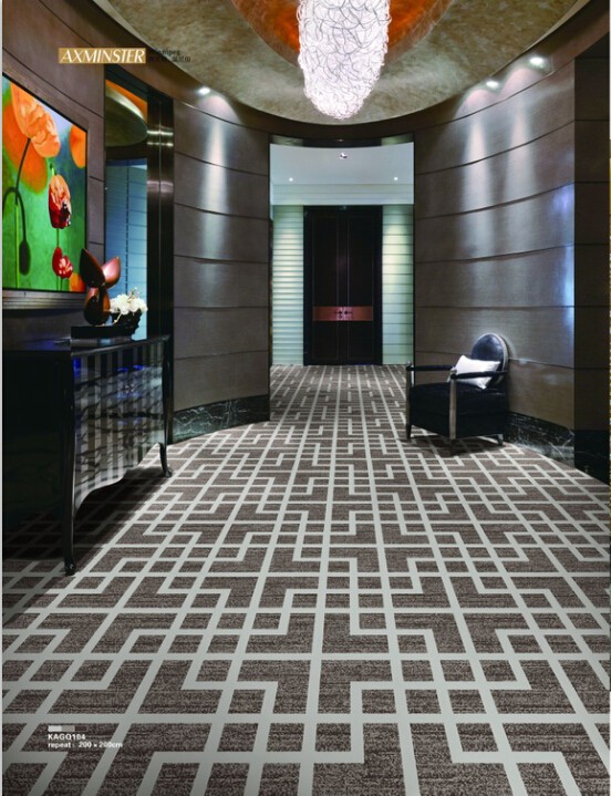 Jacquard 50*50cm PP carpet tile for conference room