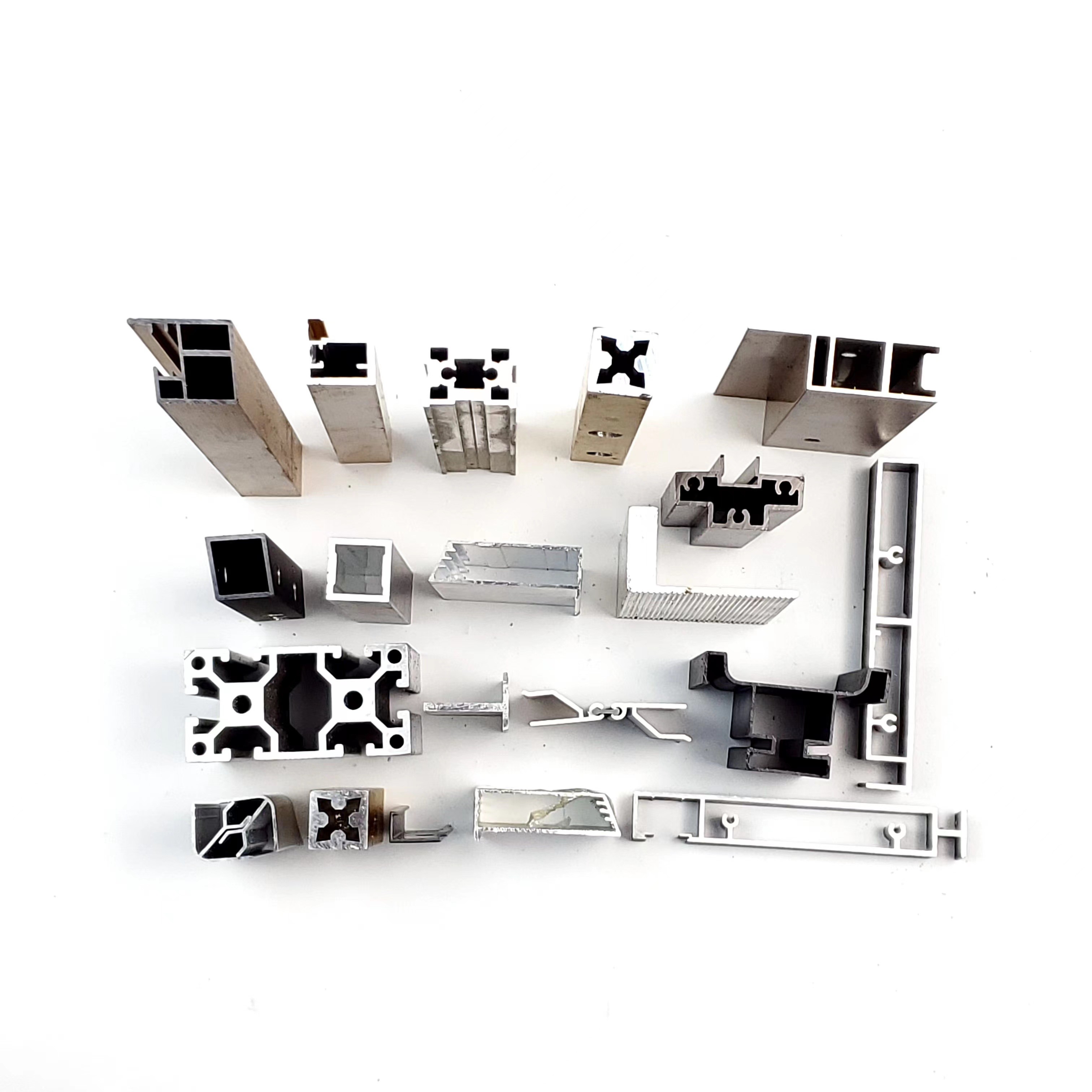 Extrusion Aluminum Profiles Custom Furniture Hardware For Building Material Decor