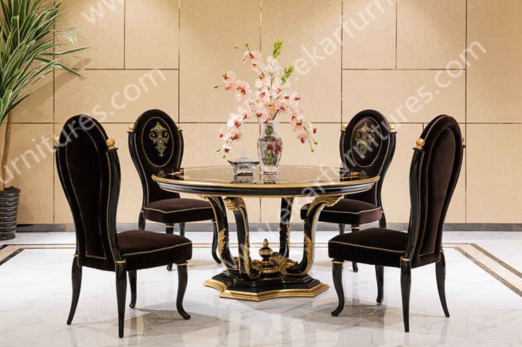 Alibaba wholesale Italy antique dining room wood design dining chairs TV-009