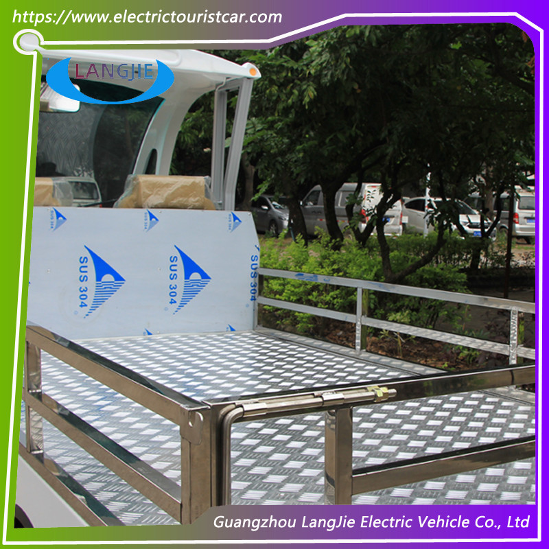 0.9 Ton Two Seater Electric Car AC Electric Hotel Buggy Car With Cargo For Airport