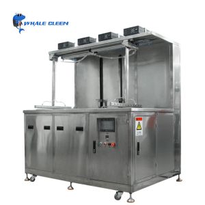 China 3 Frequency Automatic Industrial Ultrasonic Cleaner Machine With Lifting System on sale