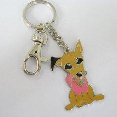 Fashion cute design Epoxy Coating Promotional Metal Keyring ​
