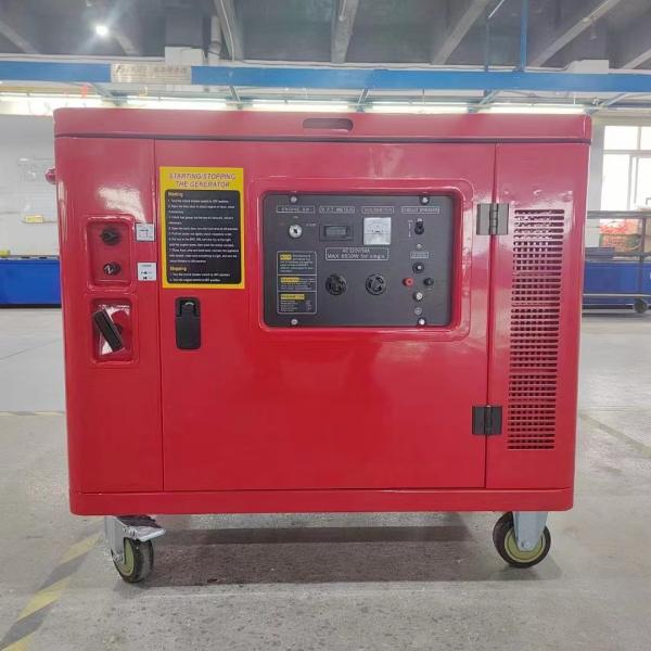 15HP Engine Powered Portable Silent Gas Generator 6.5kw 69db With Sound Proof