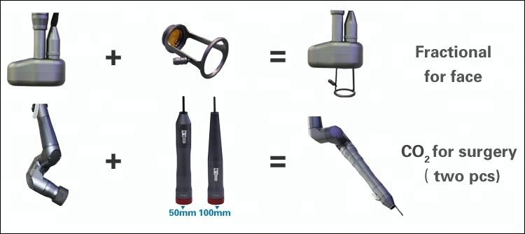 Portable Fractional CO2 Laser Machine 40W 10600nm For Skin Rejuvenation