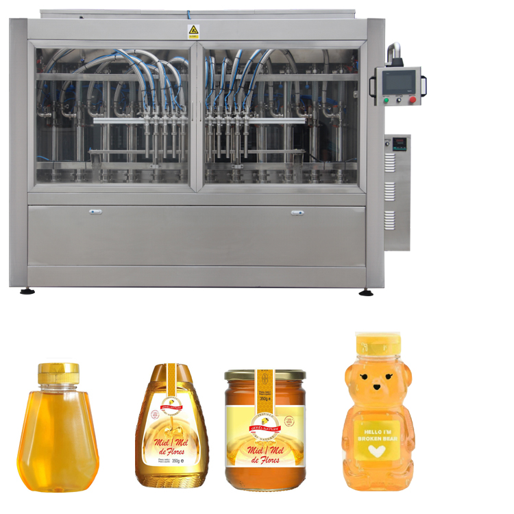 Touch Screen Honey Jar Filling Machine 800-4000 Bph Jar Filling Equipment