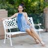 Buy cheap Bao Tuo outdoor thickening of cast iron park chairs lounge chairs red 1.25 from wholesalers