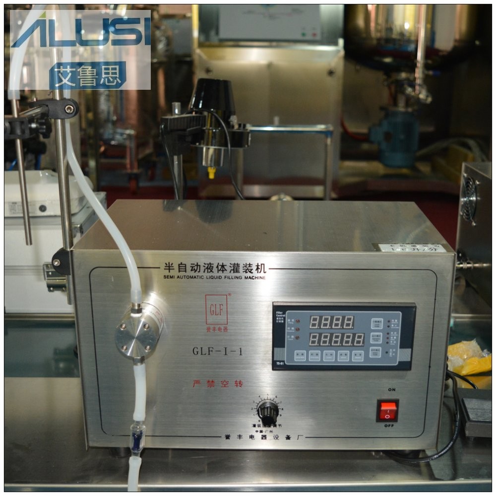 Single/Double Nozzlesn Semi-Automatic Liquid Bottle Magnetic Pump Filling Machine