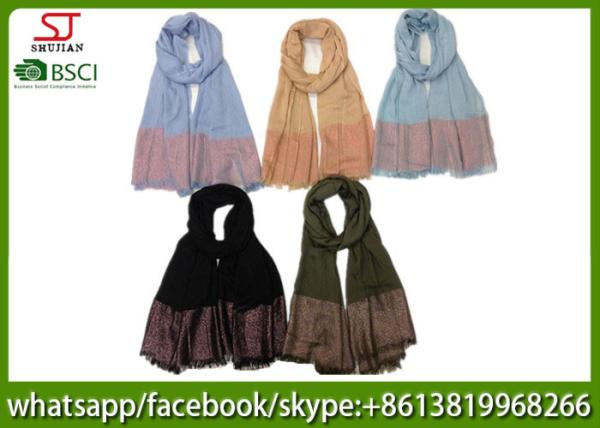 China supplier Gilding spring summer scarf 70*180cm 100% Viscose pashmina keep
