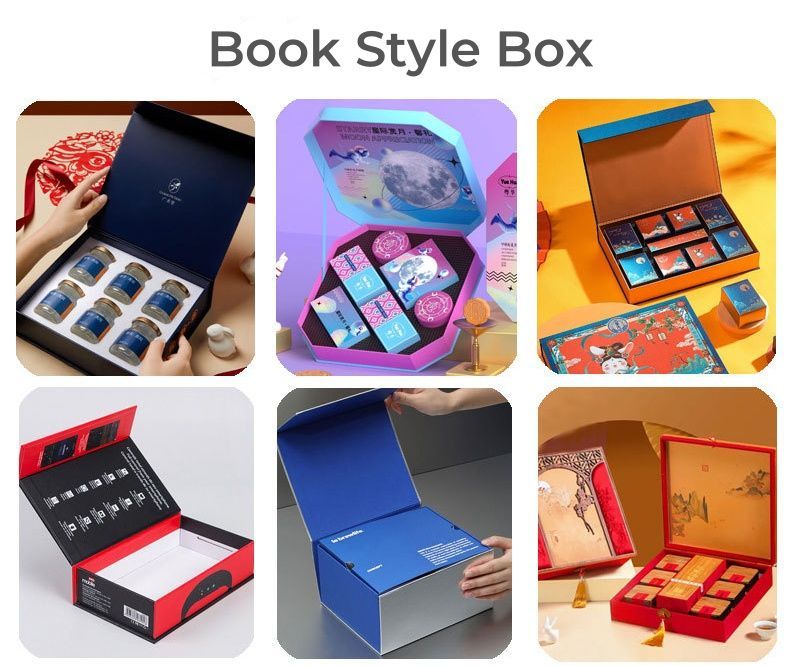 Magnetic Book Flip-Top Box Custom Packaging Packing Package Gift Jewelry Jewellery Perfume Advanced Exquisite Gift Cardboard Boxes Printed Logo Factory Price