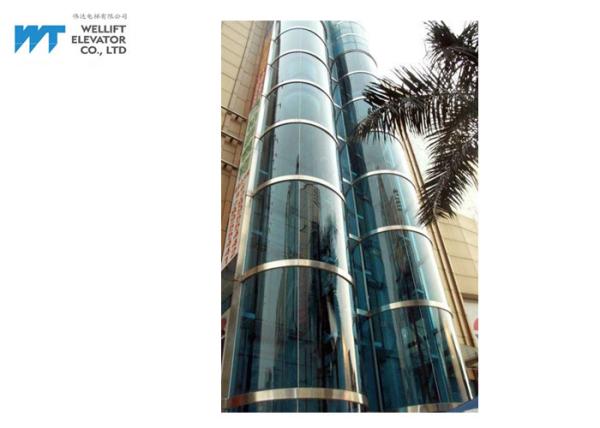 High Performance Glass Residential Elevators , Machine Room Less Elevator Max