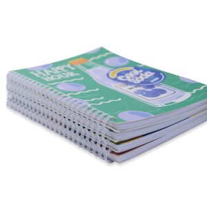 Custom A5 Gold Wire Journal Note Book With Spiral Binding And Personalized Cover