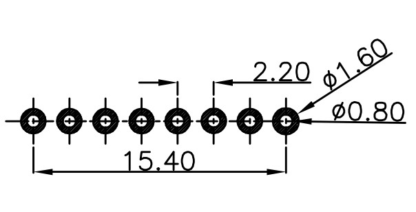 Right Angle Magnetic Connectors 8 Pin Spring Loaded Connector Male Female