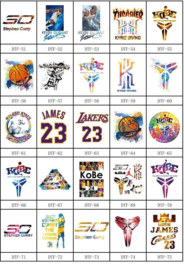 DTF heat transfer stickers Gang DTF printing services T-shirts, hats, aprons, school bags, cloth bags, etc.