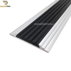 Matt Silver Floor Transition Strip Trim With Anodized Polished Brushed Surface