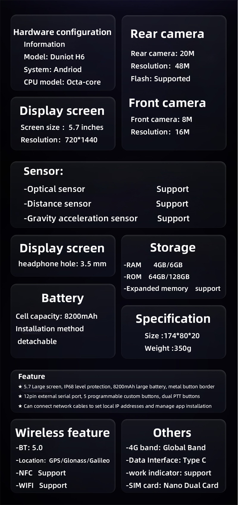 Poc Walkie Talkie Explosion Proof Mobile Phone IP68 RTK Centimeter Level Positioning