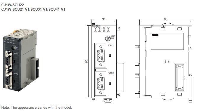 Communication Unit Omron PLC CJ1W MODULE 1PC CJ1W-SCU41-V1