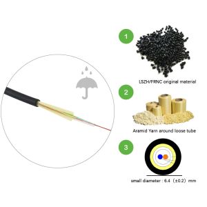 24 Core Single Mode Optical Cable With LSZH FRNC Sheath Material